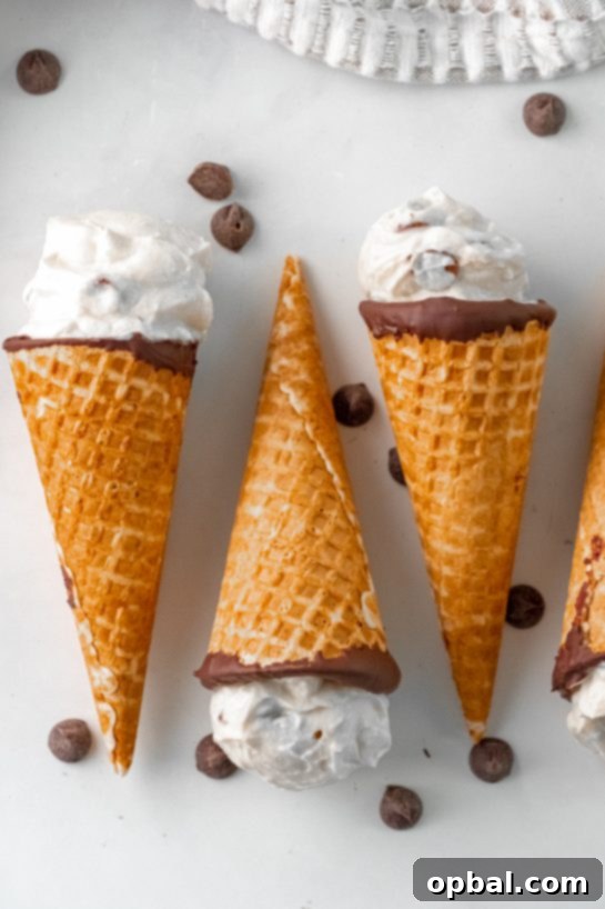 Cannoli Crunch Ice Cream Cones 11 Easy Ice Cream Cannoli Cones recipe is a cute twist on the classic Italian dessert recipe! The cannoli cream is super easy to make with just 5 ingredients! Perfect for holidays!