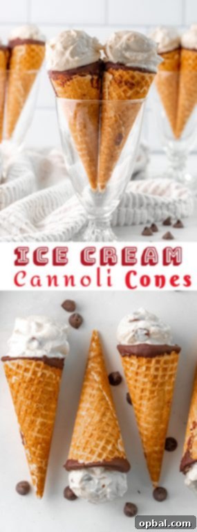 Cannoli Crunch Ice Cream Cones 13 Ice Cream Cannoli Cones recipe is an adorable twist on the classic Italian dessert recipe for the holidays or birthdays! The cannoli cream is super easy to make with just 5 ingredients!