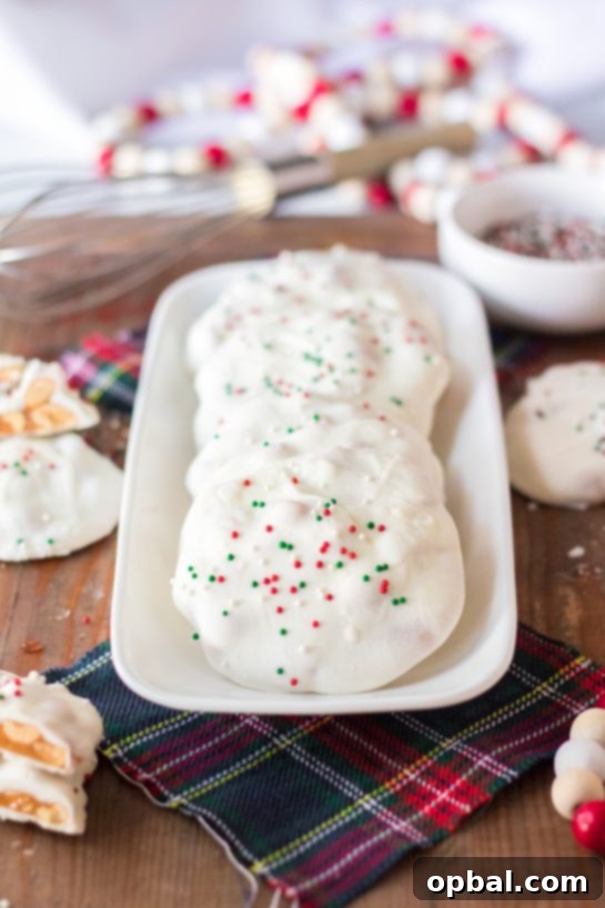 Icebound Talons 7 Finished No-Bake Polar Bear Claws, a delicious holiday dessert and classic Christmas candy recipe.