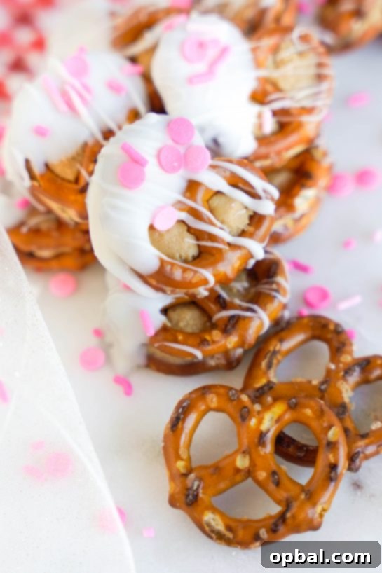 Sweetheart Pretzel Bites 14 A vibrant and inviting image of Valentine's Day Pretzel Bites arranged attractively.