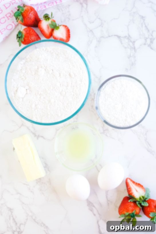 Luscious Strawberry Crinkles 3 Simple ingredients needed to prepare these delicious 5-ingredient Strawberry Crinkle Cookies recipe for Valentine's Day.