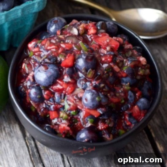 22 Firecracker Flavors for the Fourth 17 Refreshing Berry Salsa recipe for the 4th of July, a tasty accompaniment for shortcakes, ice cream, or cinnamon crisps.