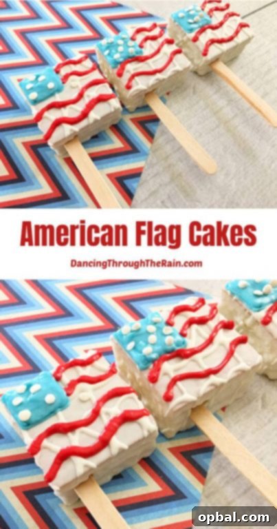 Easy American Flag Snack Cakes recipe for the 4th of July, dressing up prepackaged treats for a quick and fun patriotic dessert.