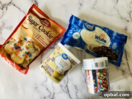 Vanilla Sugar Cookie Fudge 3 Essential ingredients for crafting an easy 4-ingredient no-bake Sugar Cookie Fudge recipe, ideal for holiday treats.