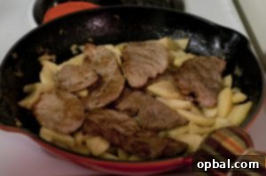 pork tenderloin apple brandy sauce rice pilaf (2) Delicious Pork Tenderloin dish with apples and sauce