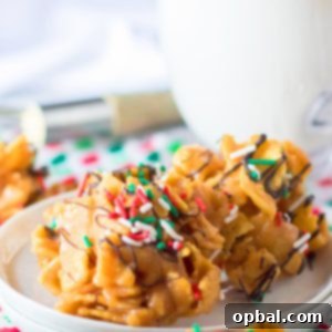 Frito Candy recipe is a creamy, gooey base of peanut butter candy gets tossed with salty Fritos for a fabulous treat for Christmas. You will drizzle them with chocolate and top them with sprinkles and they are perfect for a holiday dessert tray or gifting.
