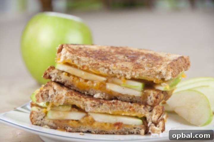Autumn Caramel Apple Grilled Cheese 2 Caramel Apple Grilled Cheese Sandwich is a unique twist on the classic grilled cheese that will blow your mind!