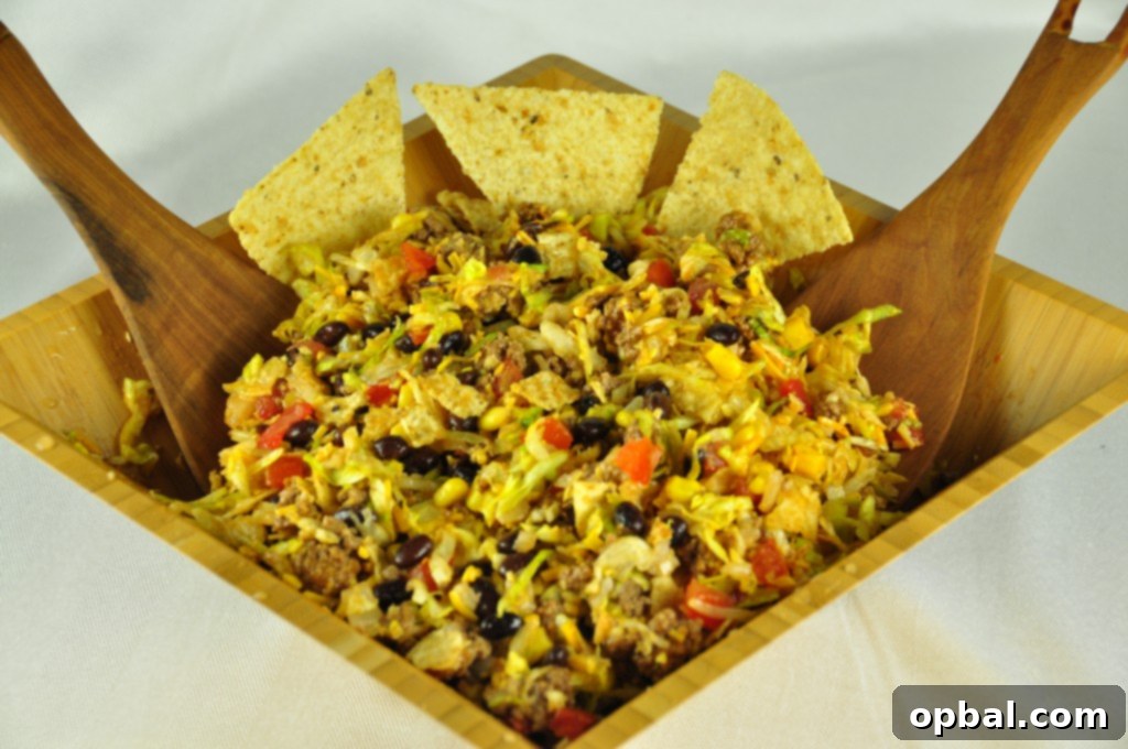 Hearty Beef Taco Salad, a satisfying and flavorful meal.