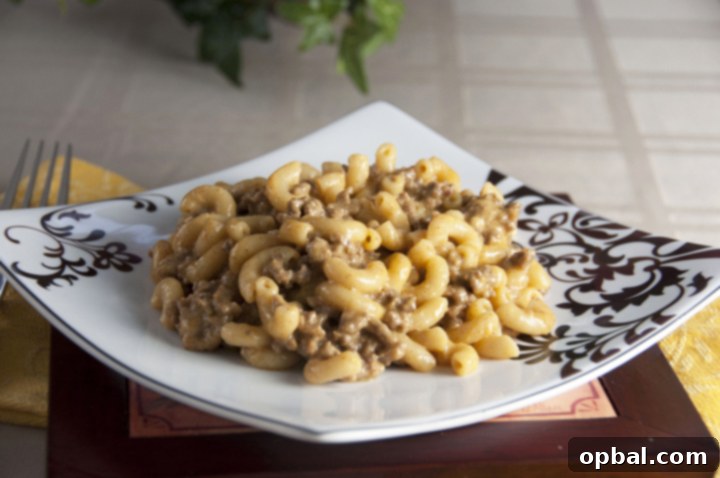 Homemade Hamburger Helper Recipe - cheeseburger macaroni