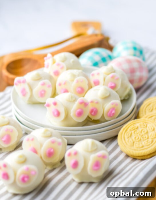 Lemon Pompom Truffles 11 Photo of the finished Bunny Butt Lemon Truffles perfect no‑bake dessert for Easter holiday parties.